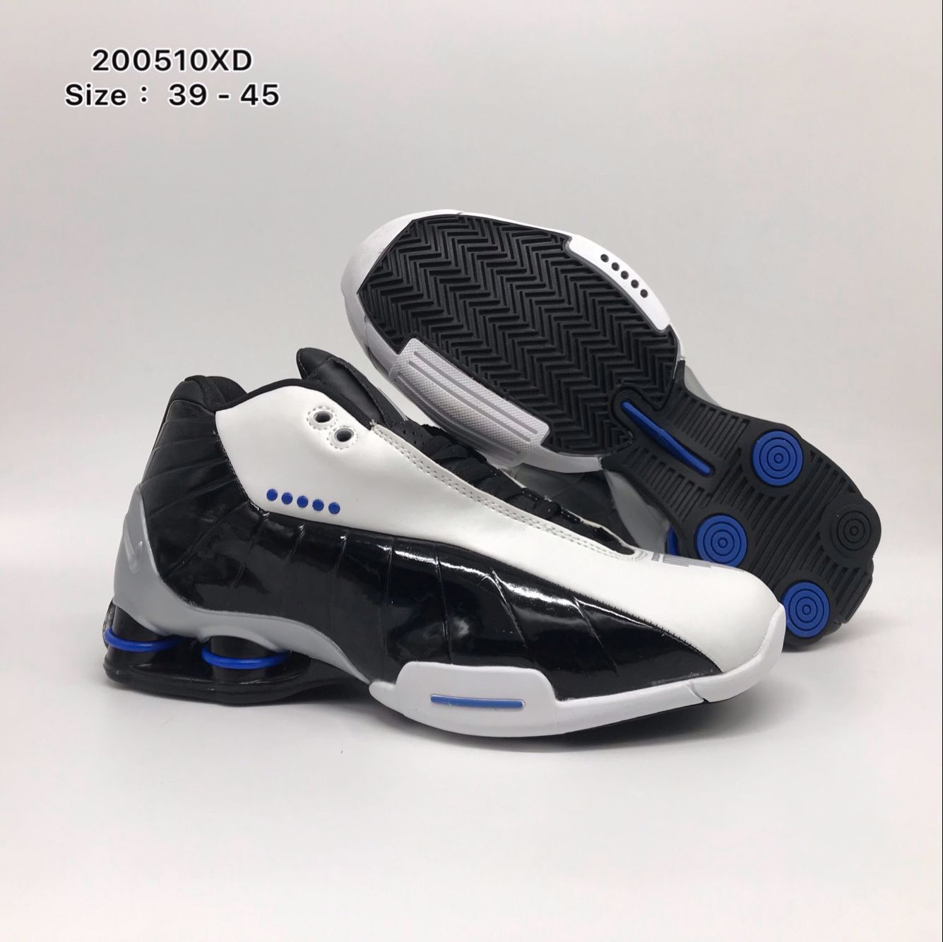 Nike Shox BB4 QS Vince Carter White Black Blue Shoes